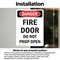 Signmission Fire Door Do Not Prop Open Danger Sign, Vinyl Decal, 7in W x 10in L, 2PK OS-2PACK-DS-D-710-V-2147 - alternate 4